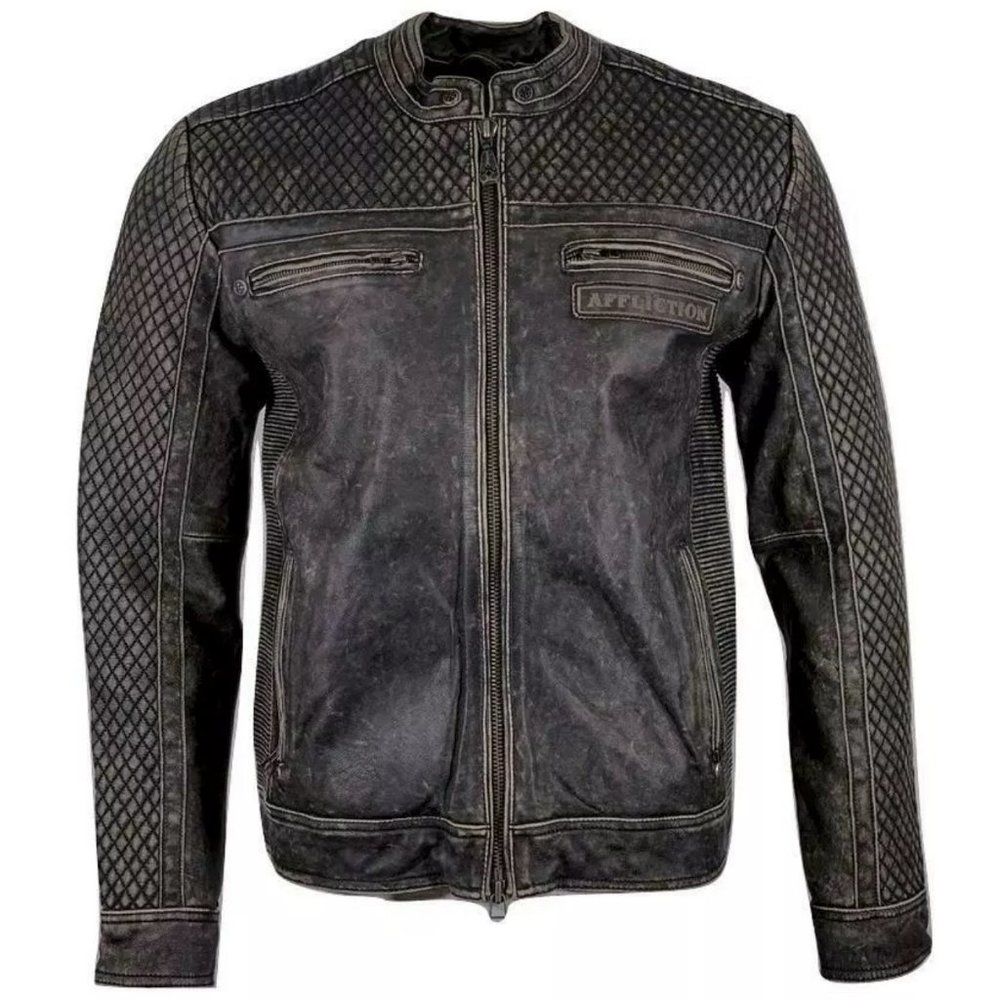 AFFLICTION Men's Jacket ONYX BLADE LEATHER JACKET - Picture 2 of 11